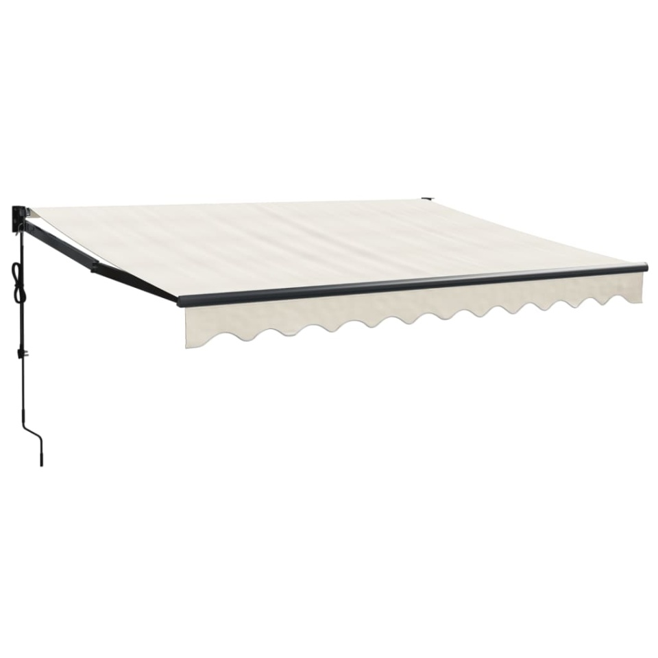 Copertină retractabilă, crem, 3,5x2,5 m, textil și aluminiu - 1 | YEO