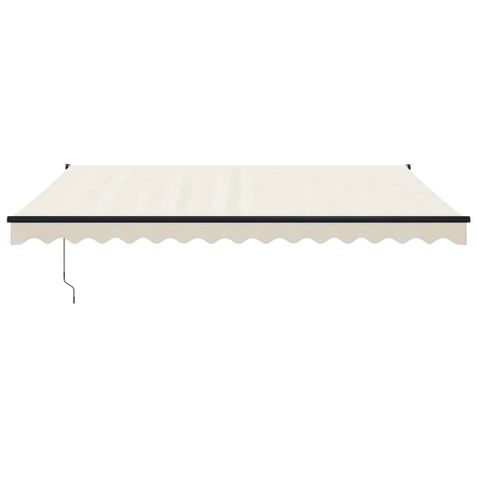 Copertină retractabilă, crem, 4,5x3 m, textil și aluminiu - 2 | YEO