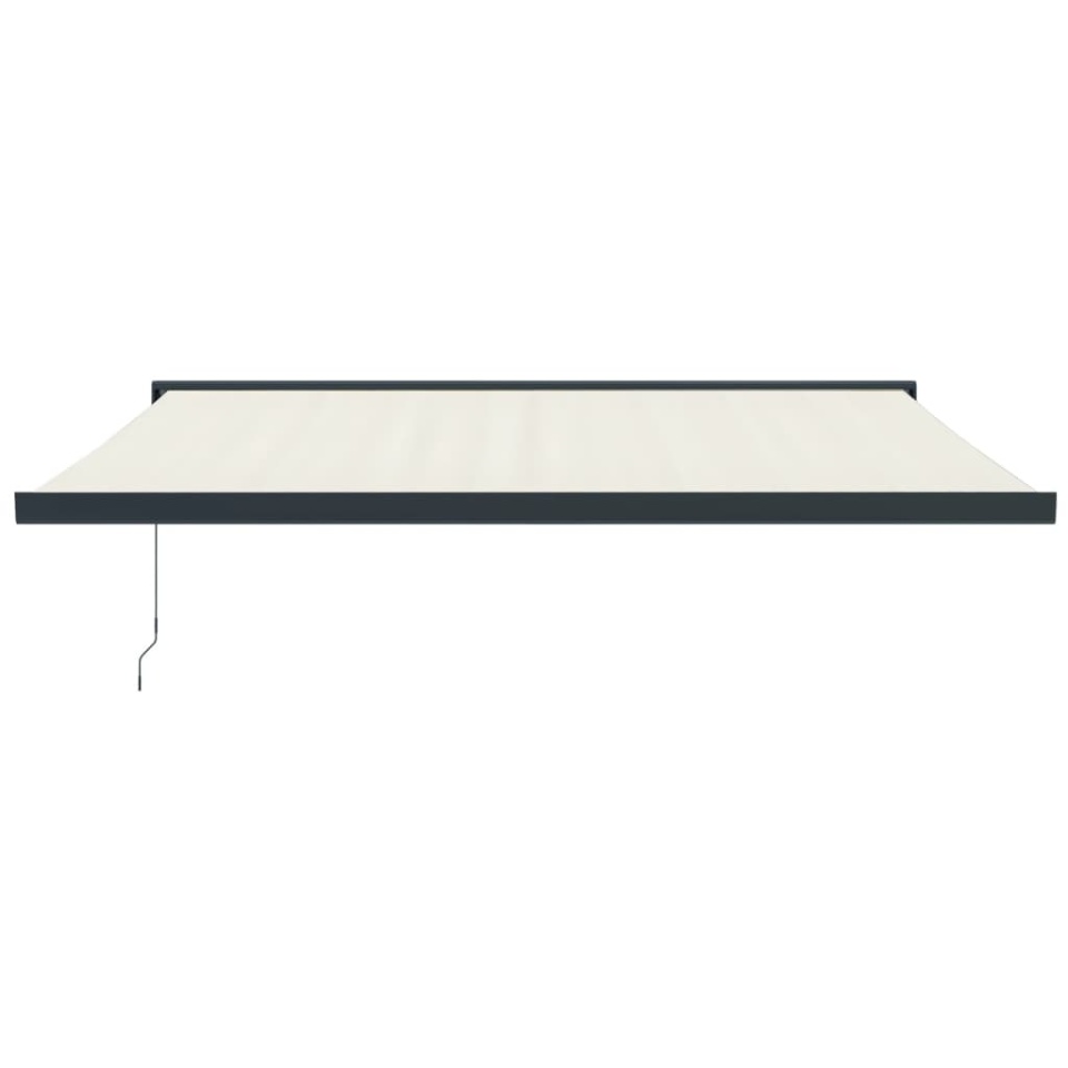 Copertină retractabilă, crem, 4x3 m, textil și aluminiu - 2 | YEO