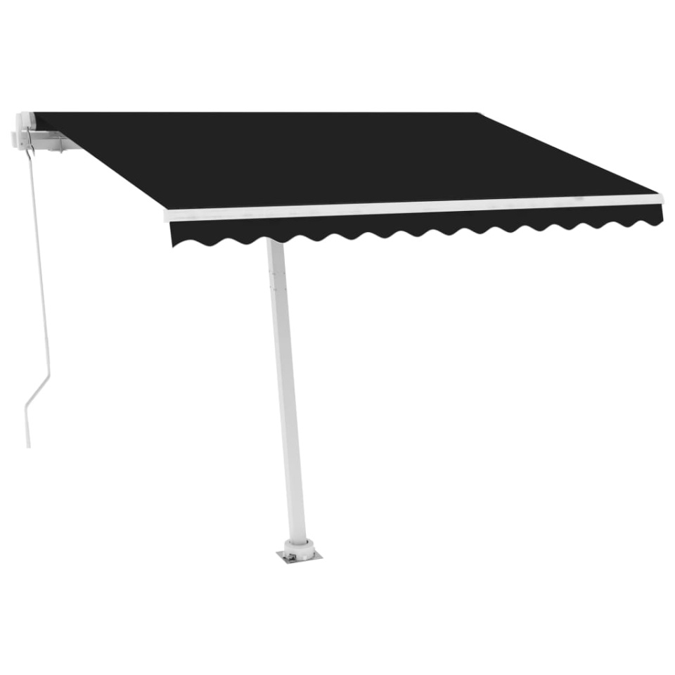 Copertină retractabilă manual, antracit, 300x250 cm - 2 | YEO