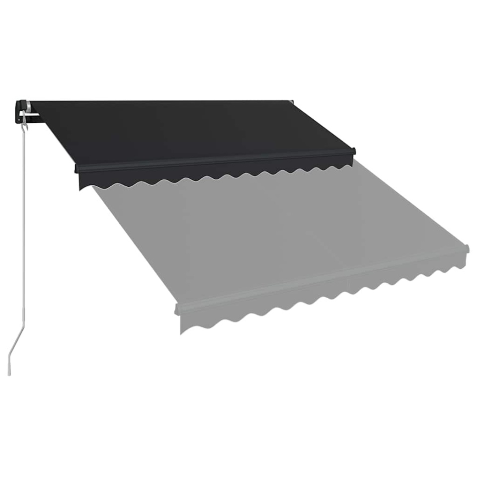 Copertină retractabilă manual cu LED, antracit, 300 x 250 cm - 3 | YEO