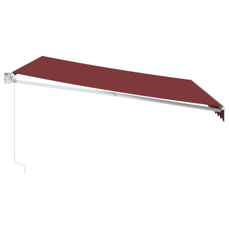 Copertina retractabilă manual, vișiniu, 400x300 cm - 3 | YEO