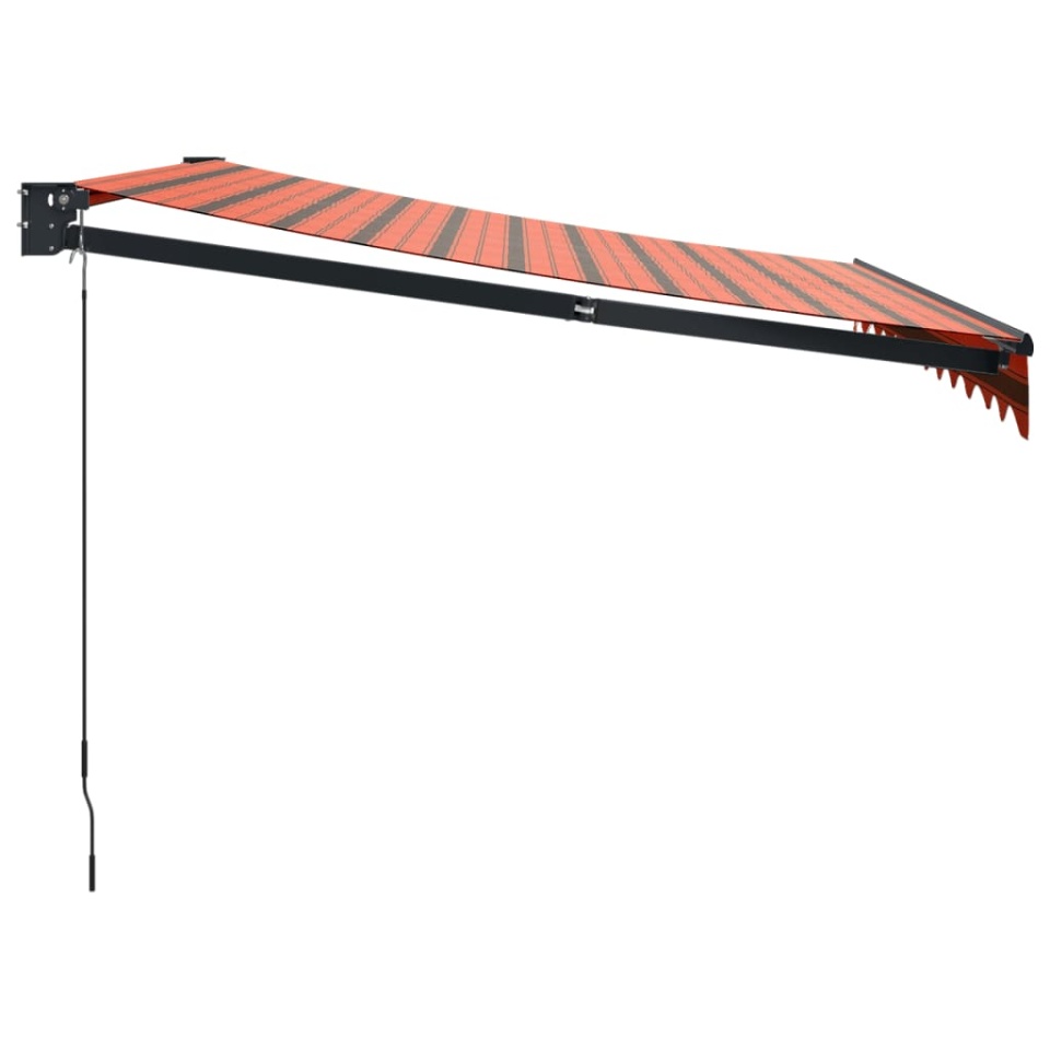 Copertină retractabilă portocaliu/maro 3x2,5 m, textil/aluminiu - 3 | YEO