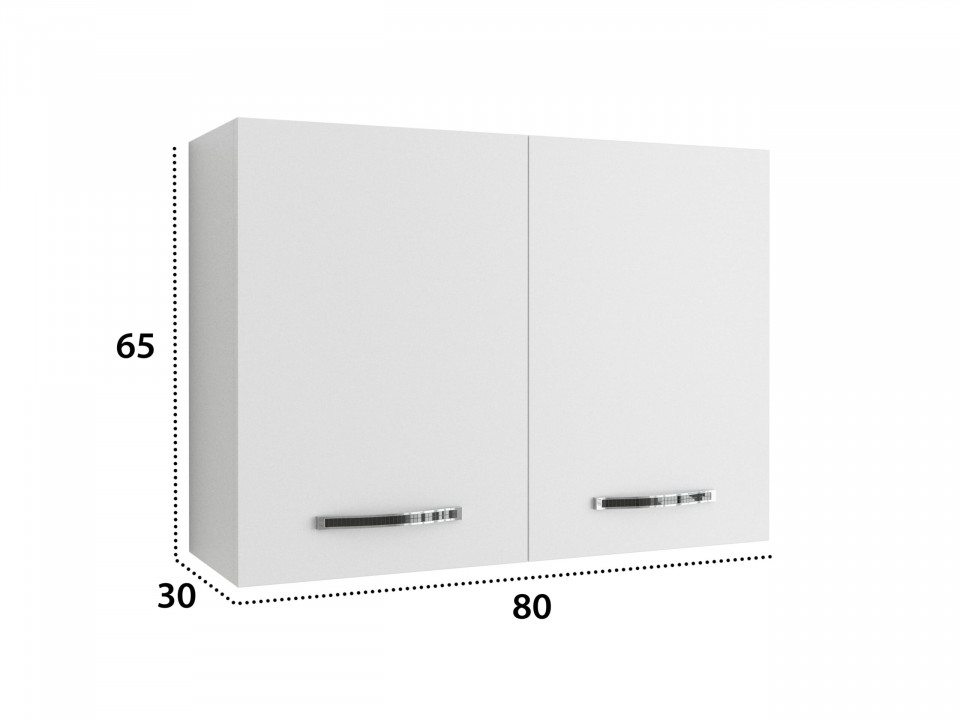 Corp superior, Alfa, Alb, PAl, 80x65x30 cm - 2 | YEO