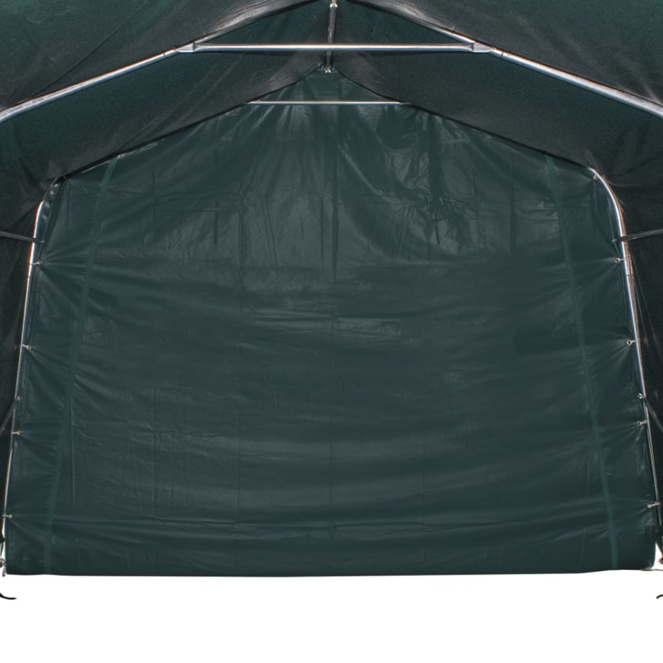 Cort de animale detașabil verde închis 3,3x3,2m PVC 550g/m² - 3 | YEO
