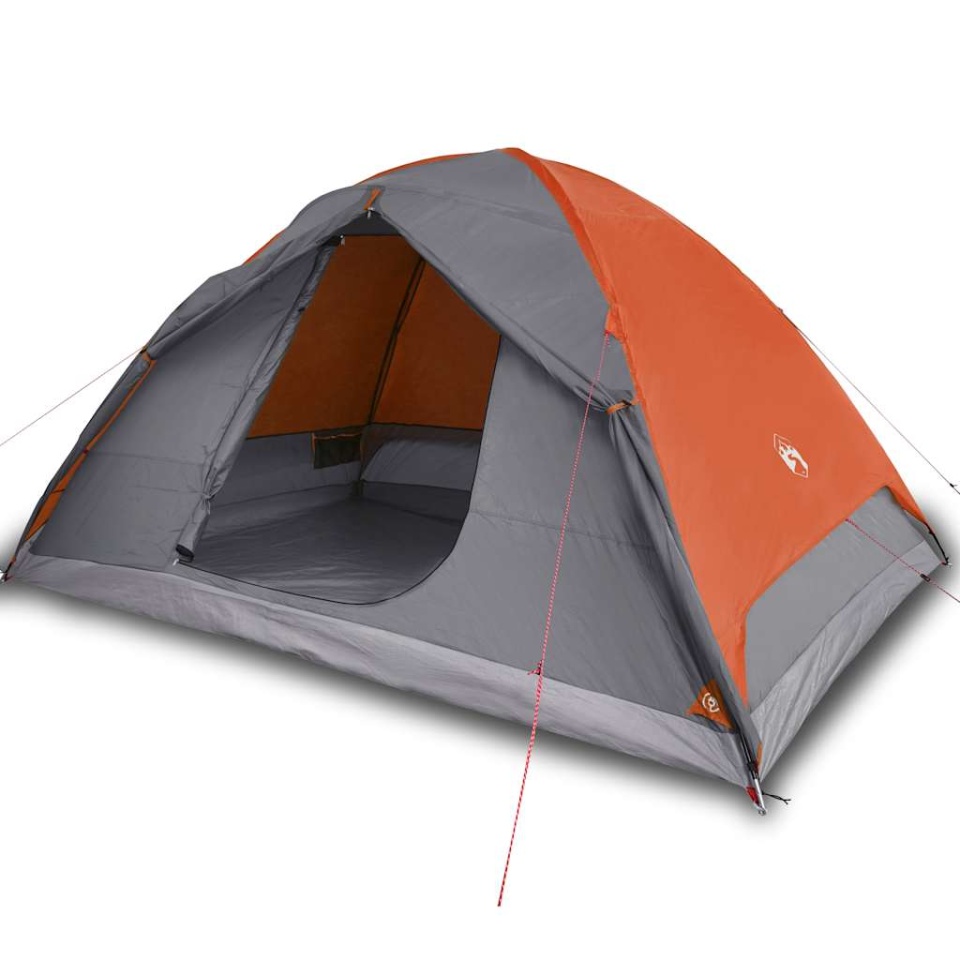 Cort de camping cupolă 6 persoane, portocaliu, impermeabil - 1 | YEO
