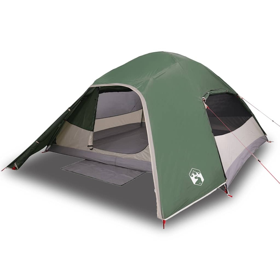 Cort de camping cupolă pentru 4 persoane, verde, impermeabil - 1 | YEO