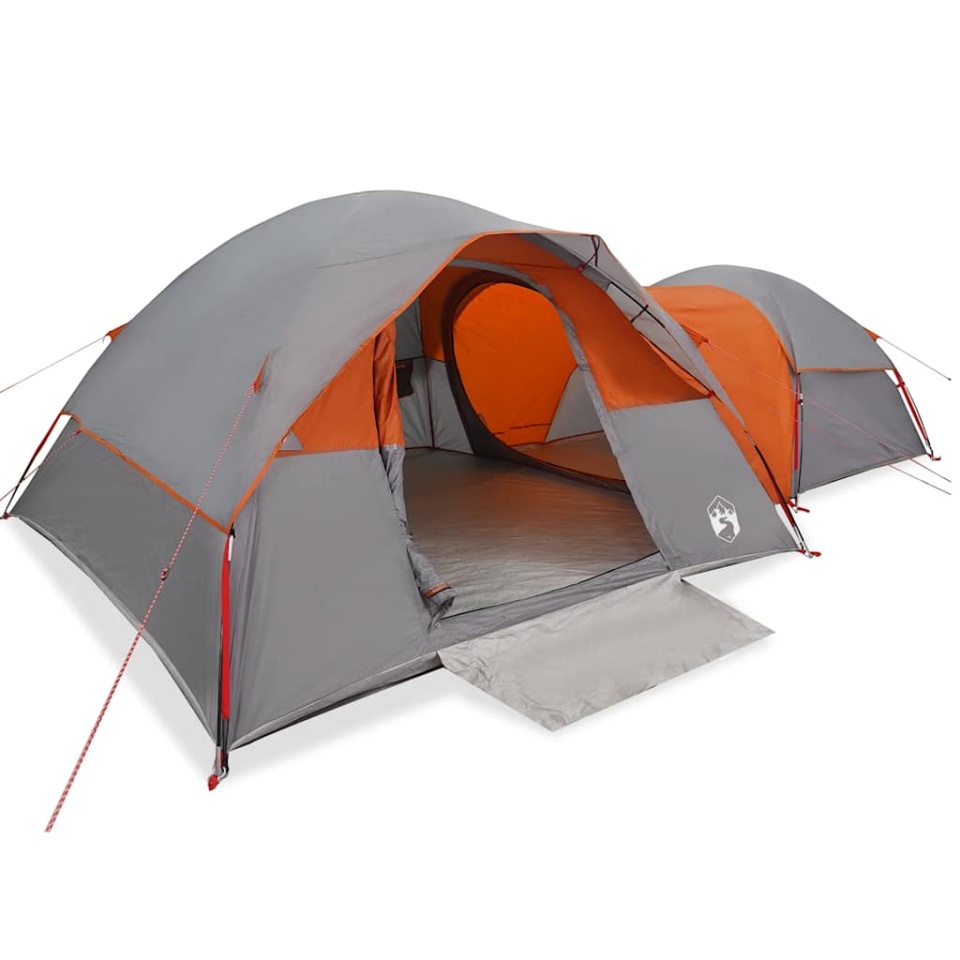 Cort de camping pentru 5 persoane, gri/portocaliu, impermeabil - 1 | YEO