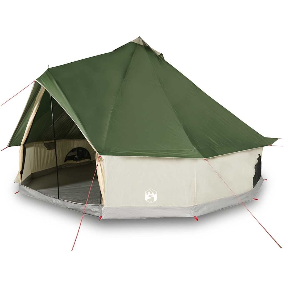 Cort de familie Tipi pentru 10 persoane, verde, impermeabil - 3 | YEO