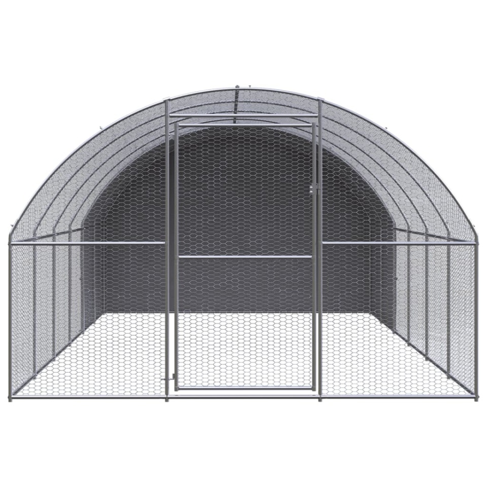 Coteț de găini pentru exterior, 3x6x2 m, oțel zincat - 1 | YEO