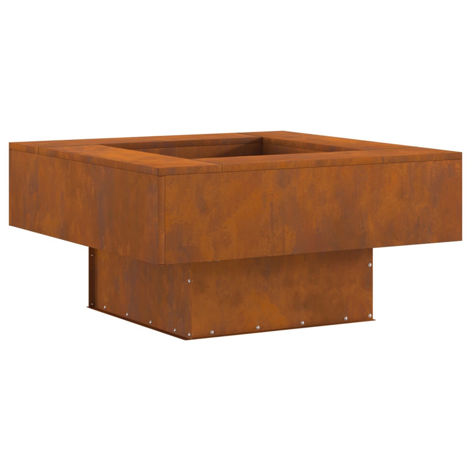Cuptor pe foc Pătrat 80x80x40 cm din oțel rezistent la intemperii - 1 | YEO