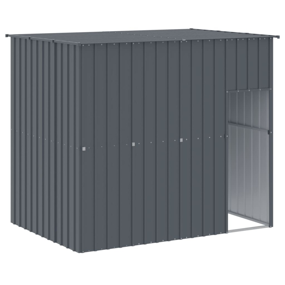 Cușcă câine cu acoperiș antracit 214x153x181 cm oțel galvanizat - 1 | YEO