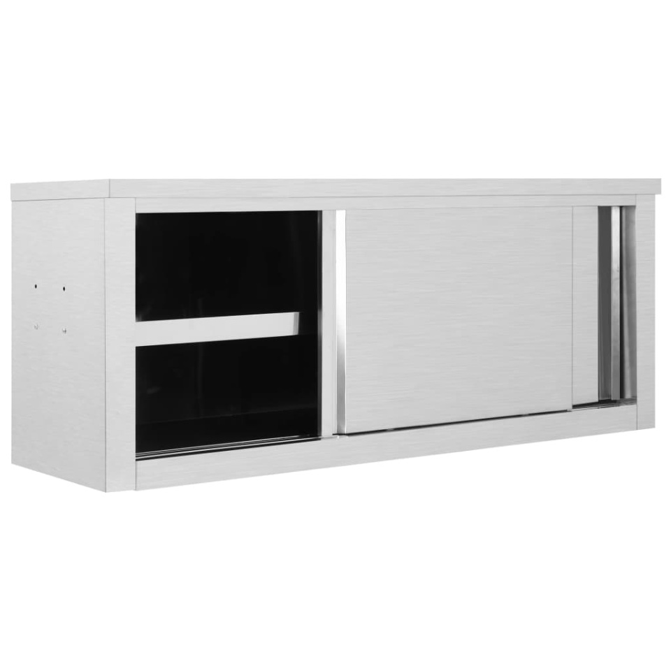 Dulap bucătărie cu uși glisante, 120x40x50 cm, oțel inoxidabil - 1 | YEO