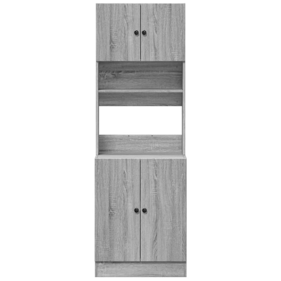 Dulap de bucătărie, gri sonoma, 60x50x180 cm lemn prelucrat - 3 | YEO