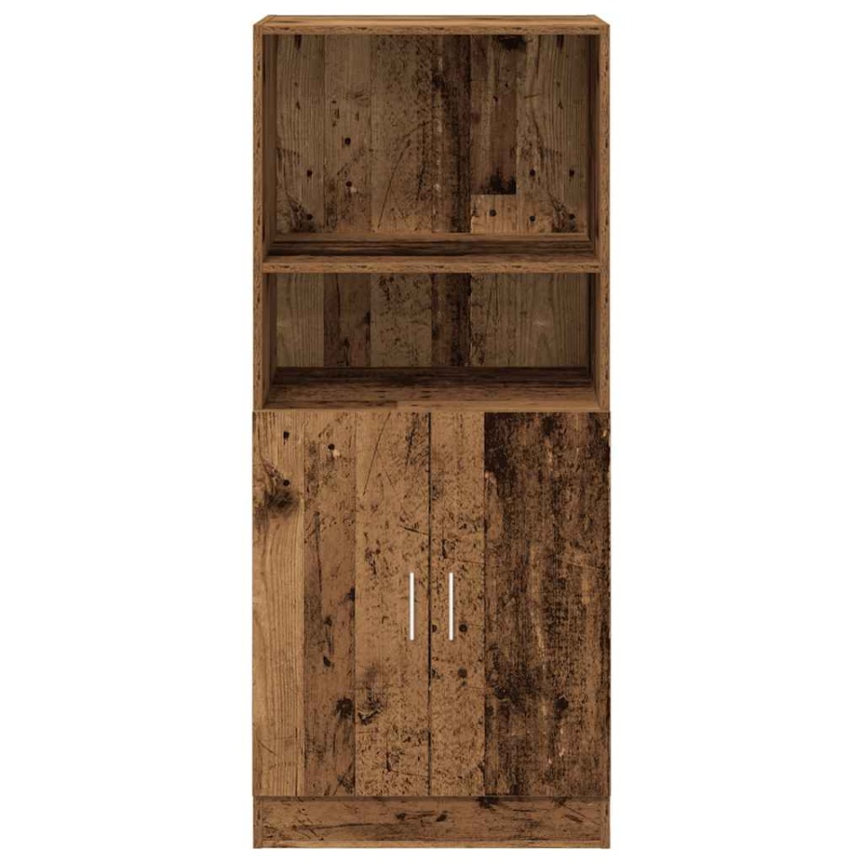 Dulap de bucătărie, lemn vechi, 57x41,5x131,5 cm lemn prelucrat - 3 | YEO