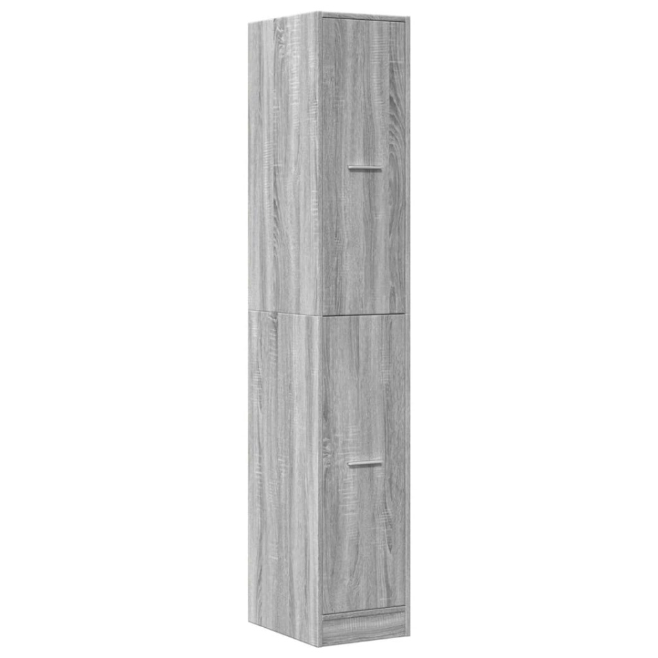 Dulap de farmacie, sonoma gri, 30x41x174,5 cm, lemn prelucrat - 2 | YEO