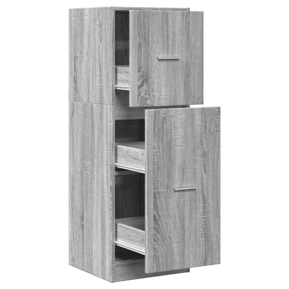 Dulap de farmacie, sonoma gri, 40x41x118 cm, lemn prelucrat - 1 | YEO