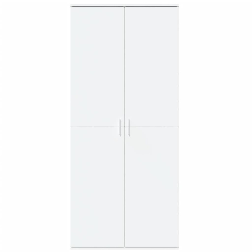 Dulap înalt, alb, 80x35x180 cm, lemn prelucrat - 2 | YEO