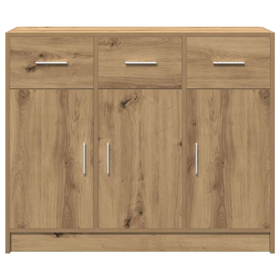 Dulap, stejar artizanal, 91x28x75 cm, lemn prelucrat - 3 | YEO