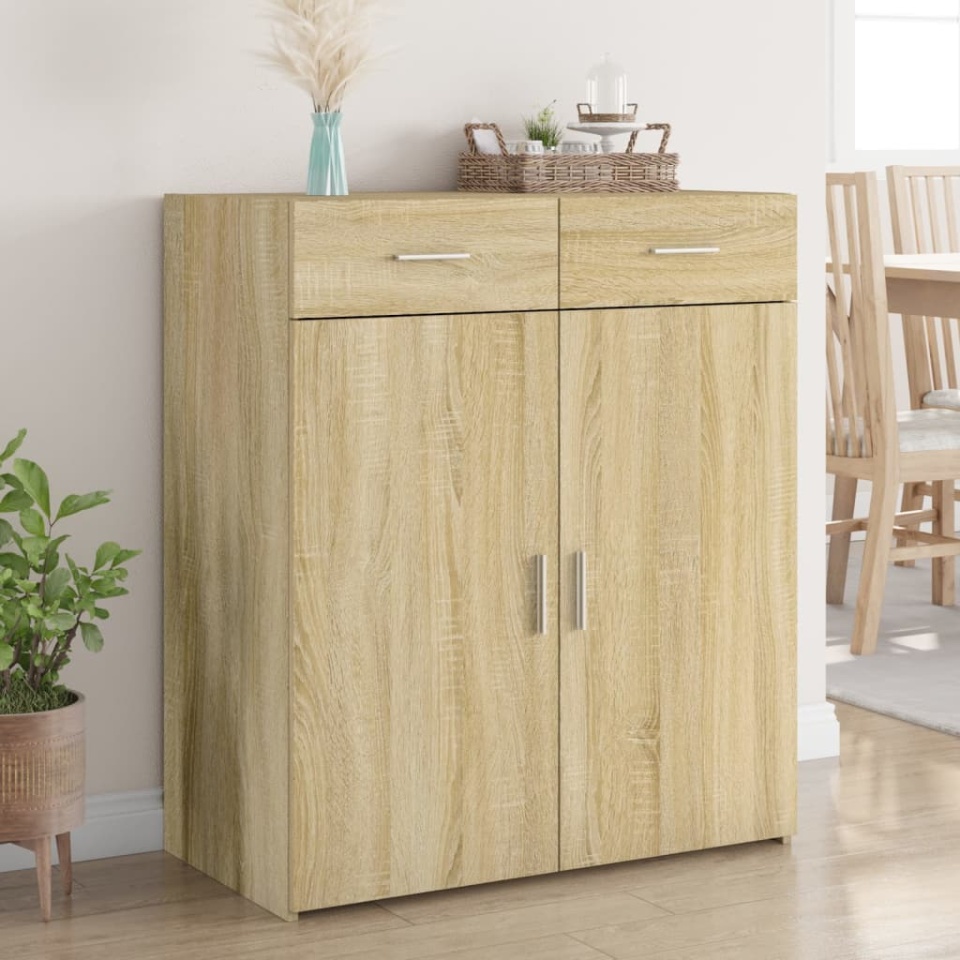 Dulap, stejar sonoma, 80x42,5x93 cm, lemn prelucrat