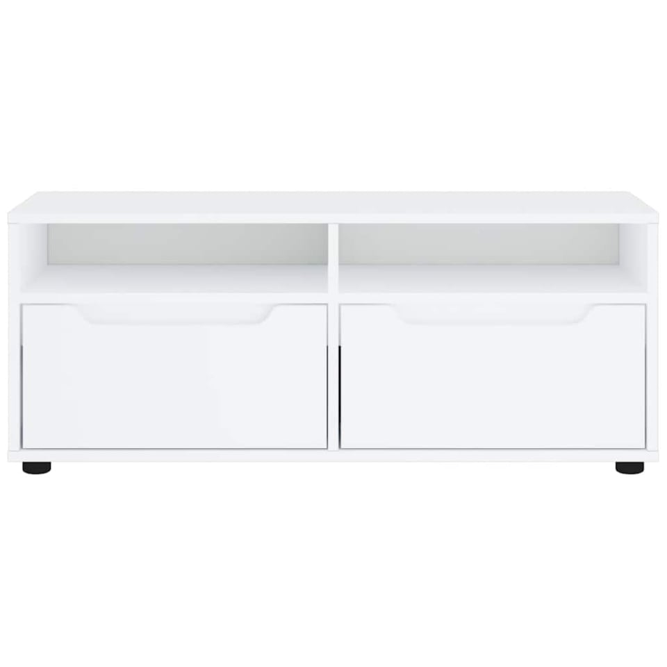 Dulap TV VISNES alb 100x40x38 cm lemn de prelucrare