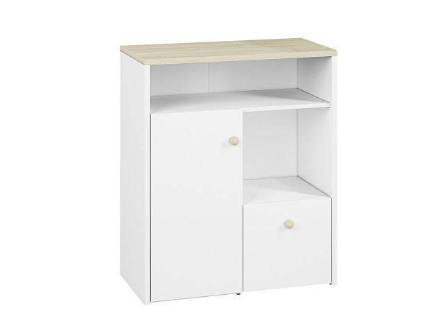 Elmo 10 Comoda White/Beech Fiord