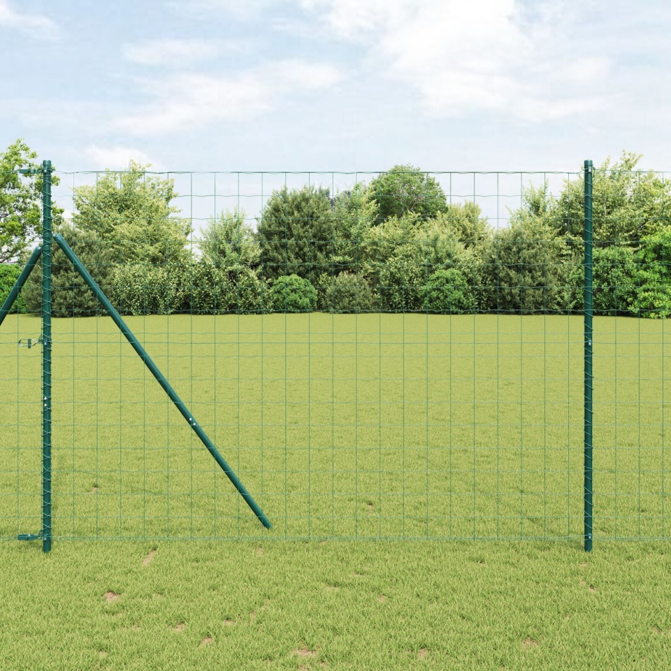 Euro Fence cu 7 posturi 1.6x10 m Oțel galvanizat Verde