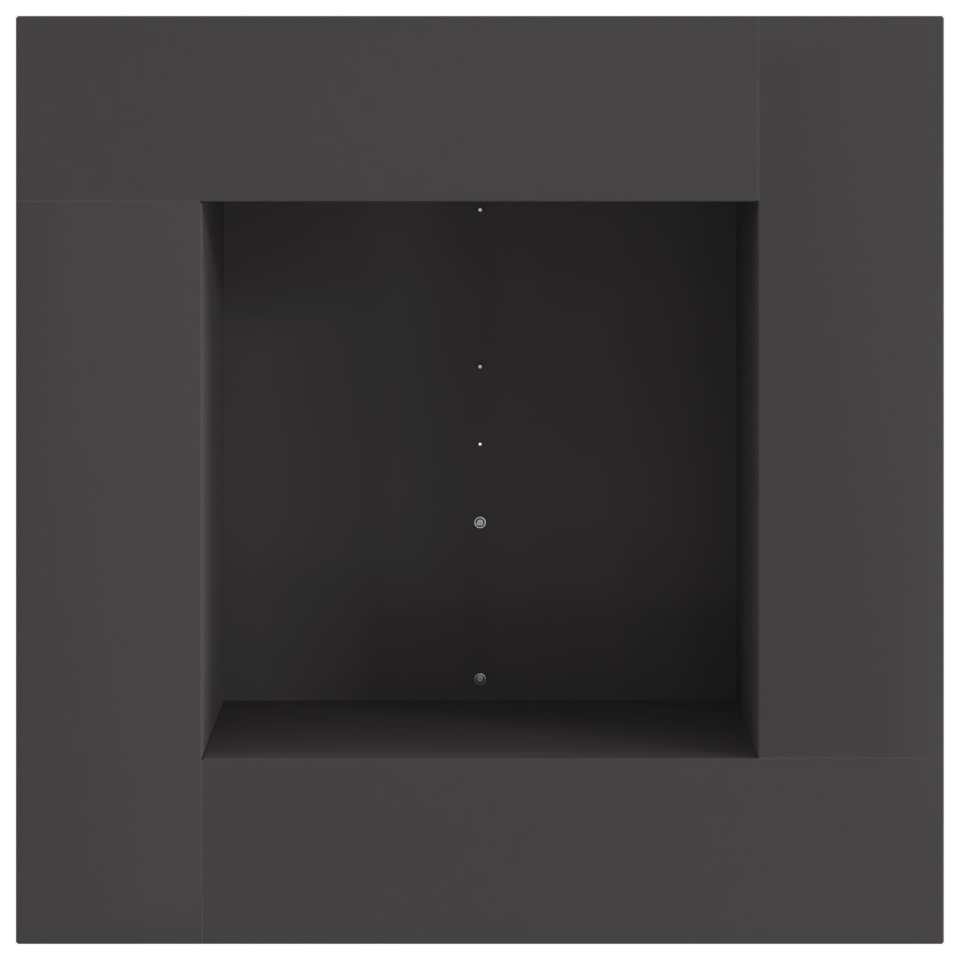 Focar cuadrat Negru 60x60x30 cm Oțel - 2 | YEO