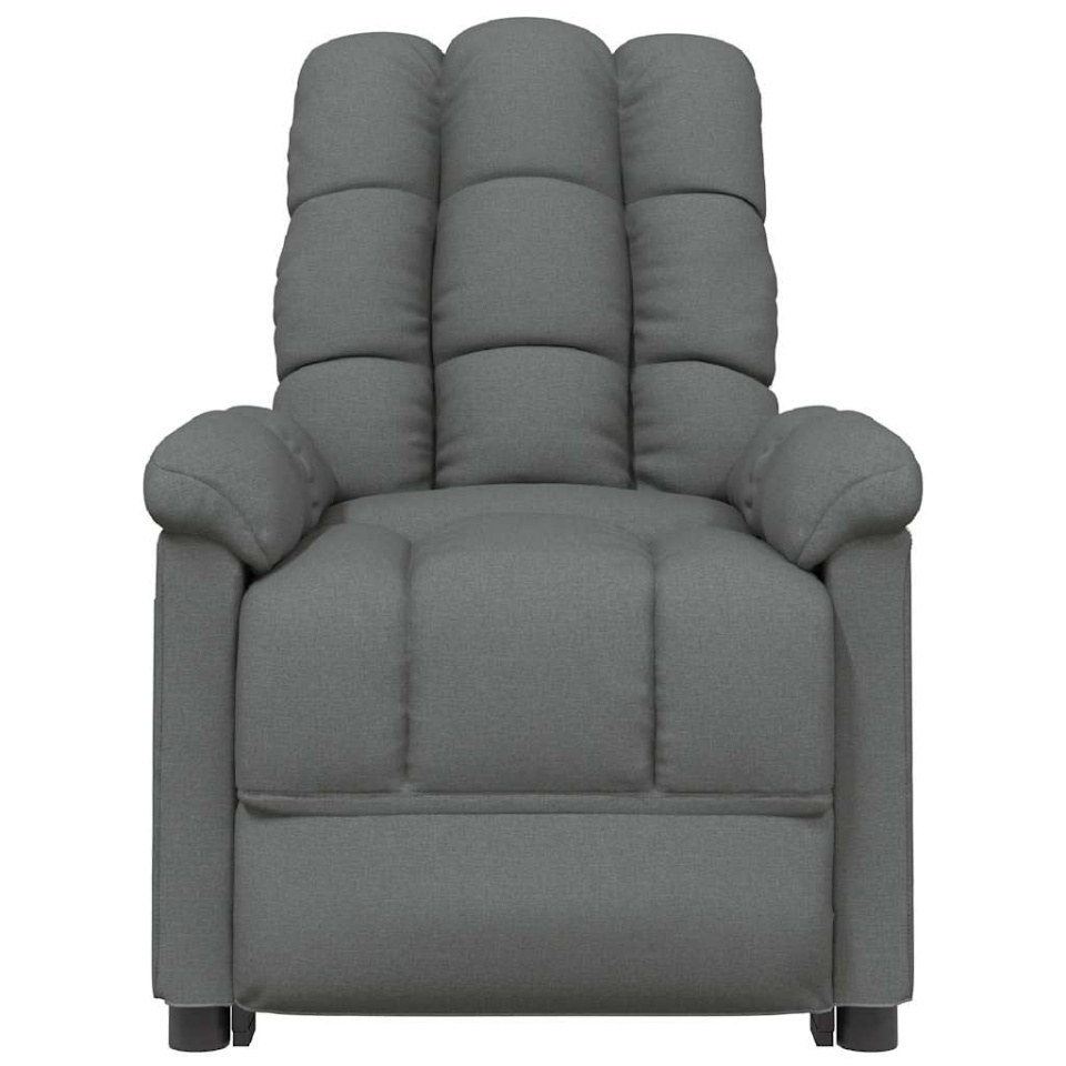 Fotoliu de masaj electric rabatabil, gri închis, textil - 3 | YEO