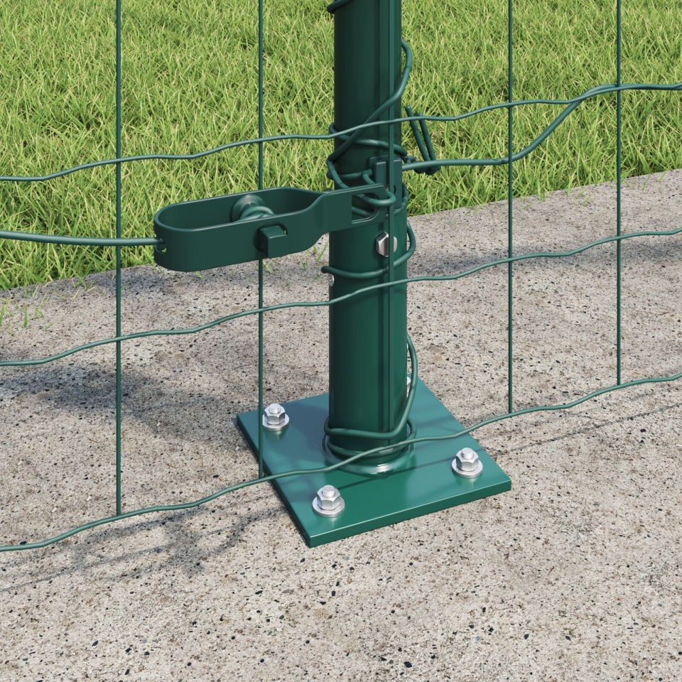 Împrejmuire Euro cu 7 posturi flansate 1.6x10 m din oțel galvanizat - 3 | YEO