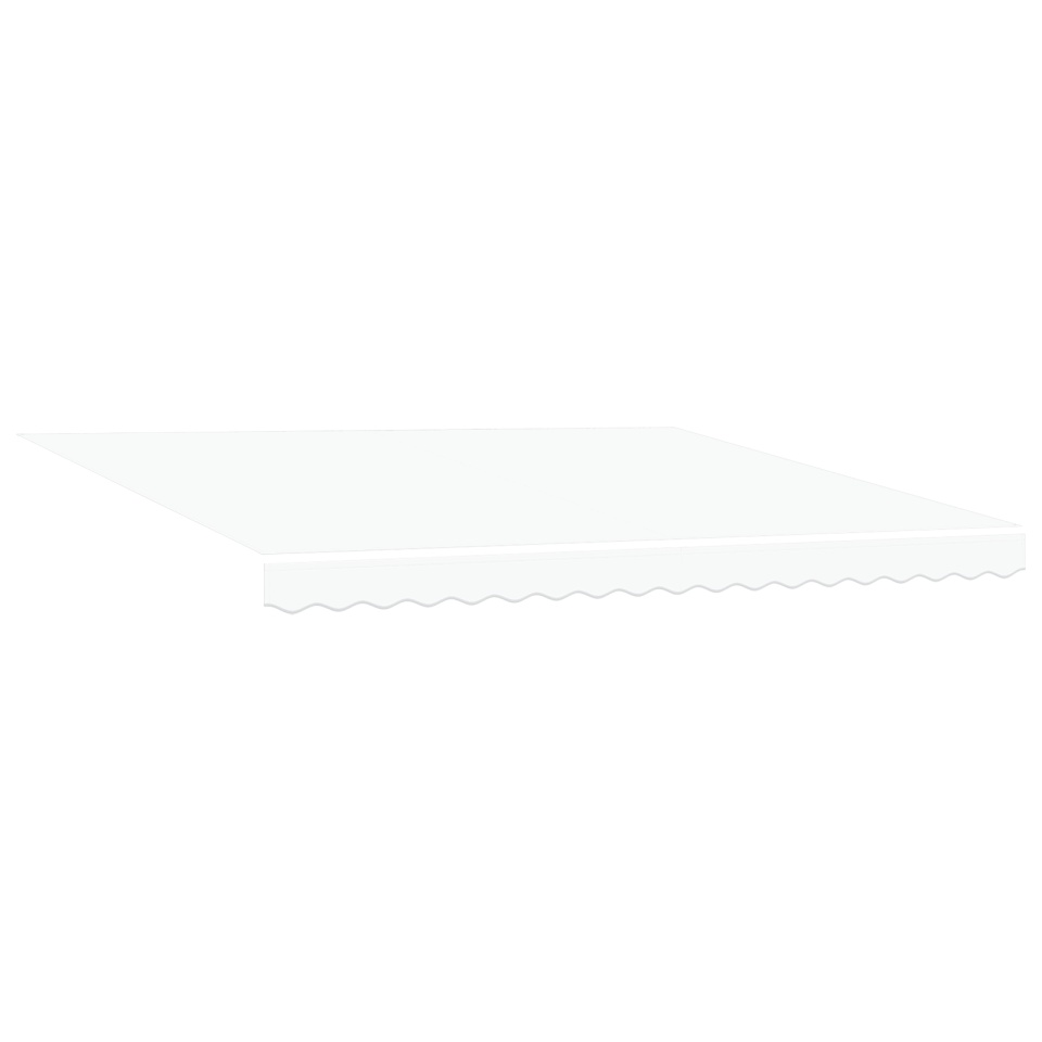 Marchiză manuală retractabilă albă 400x350 cm, ViaXL Marchiză de înlocuire pentru cadru de 4x3,5 m Alb - 1 | YEO