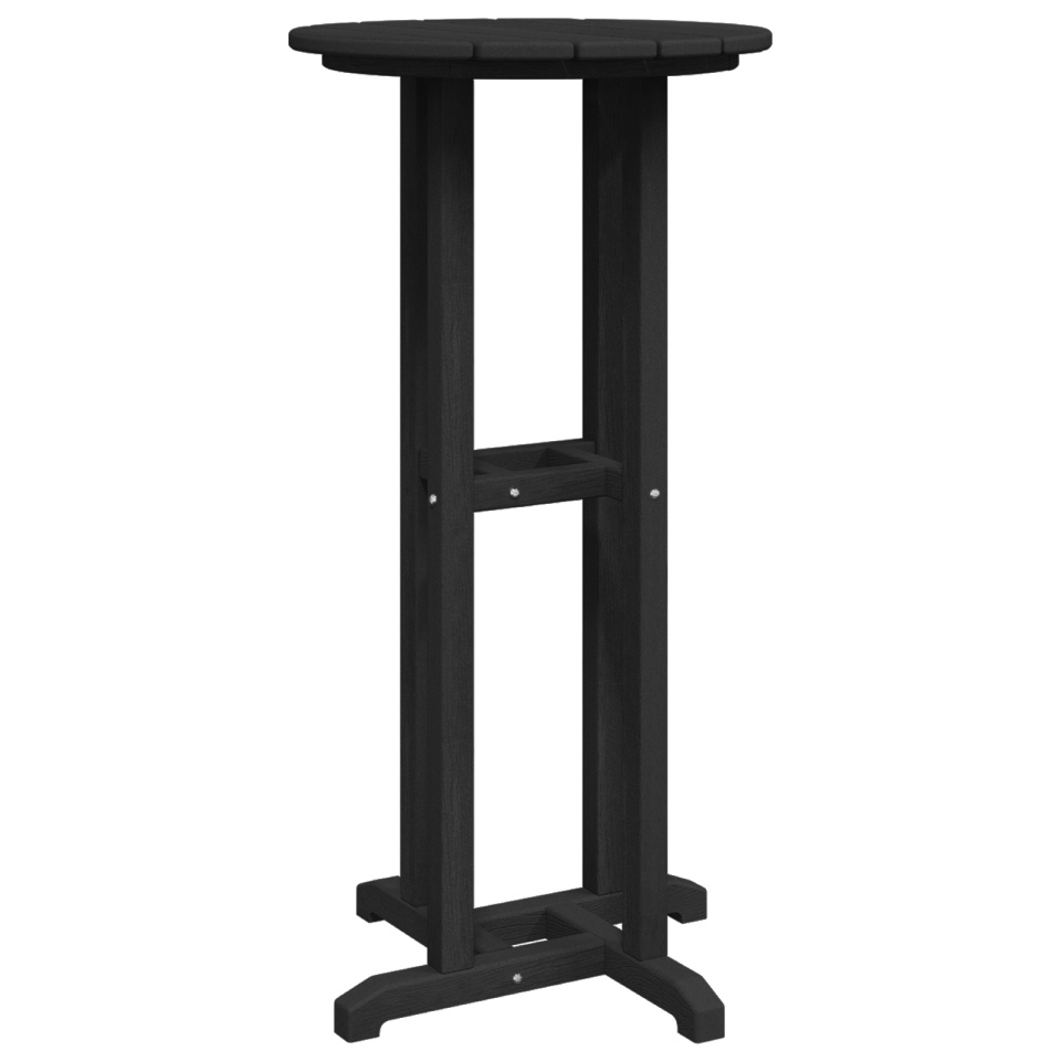 Masă de Bar Neagră 55x55x107 cm HDPE - 1 | YEO