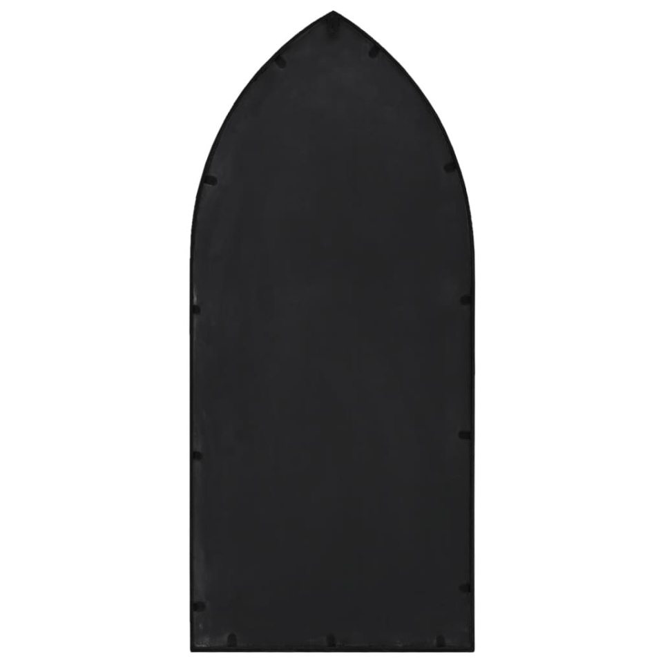 Oglindă,negru, 100x45 cm,fier, pentru utilizare în interior - 3 | YEO