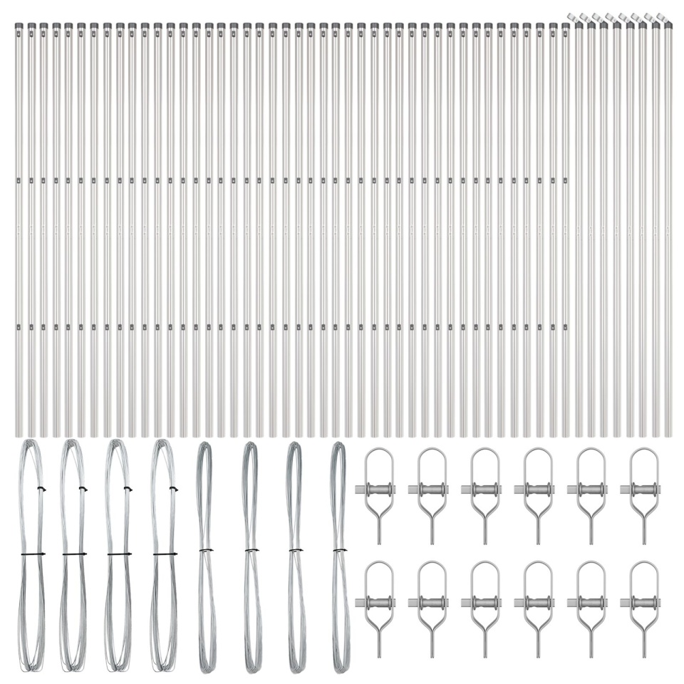 Paliere 52 buc Ø32 mm 200 cm Oțel galvanizat - 1 | YEO