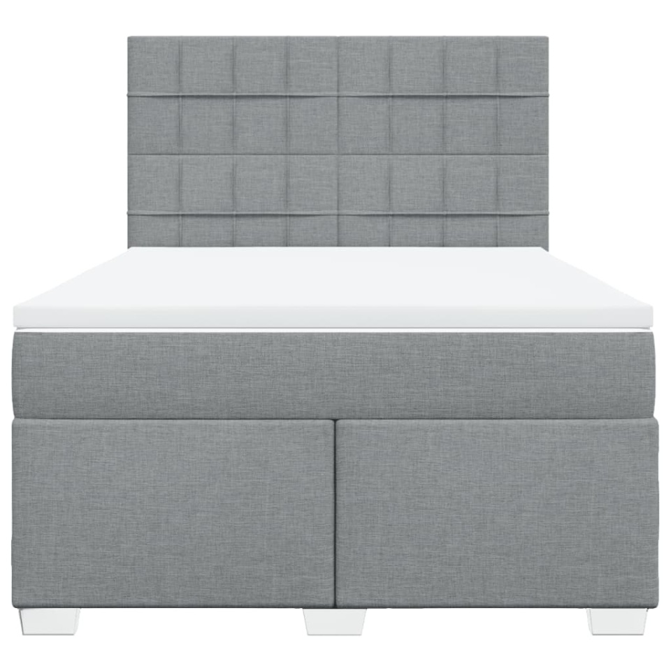 Pat continental, gri deschis, 140x200 cm, material textil - 3 | YEO