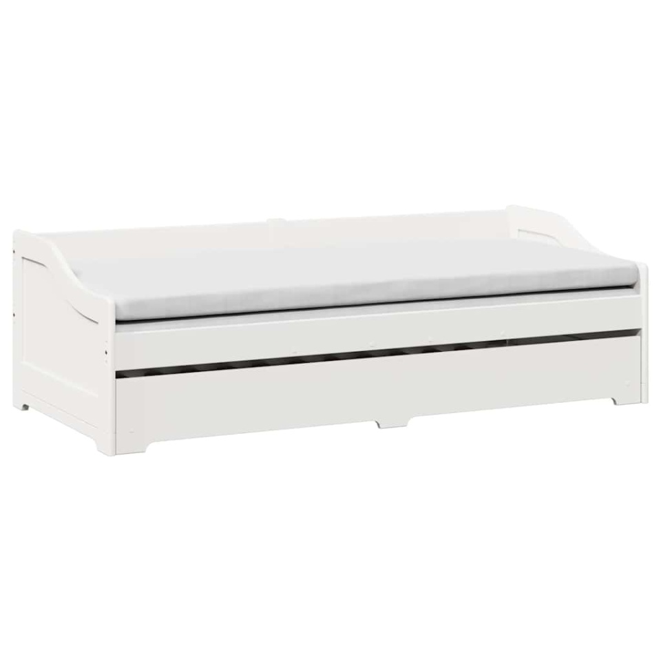 Pat de zi cu șutul fără saltea „IRUN” Alb 90x200 cm - 3 | YEO