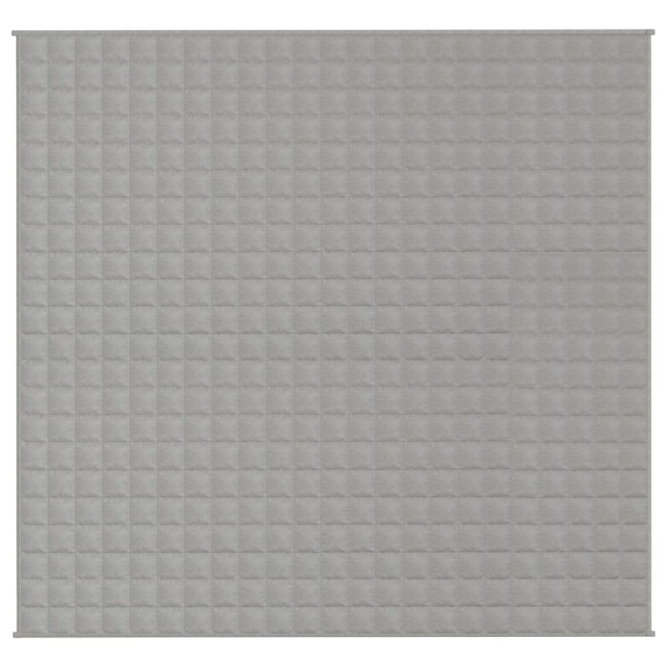 Pătură cu greutăți, gri, 200x235 cm, 15 kg, material textil - 2 | YEO