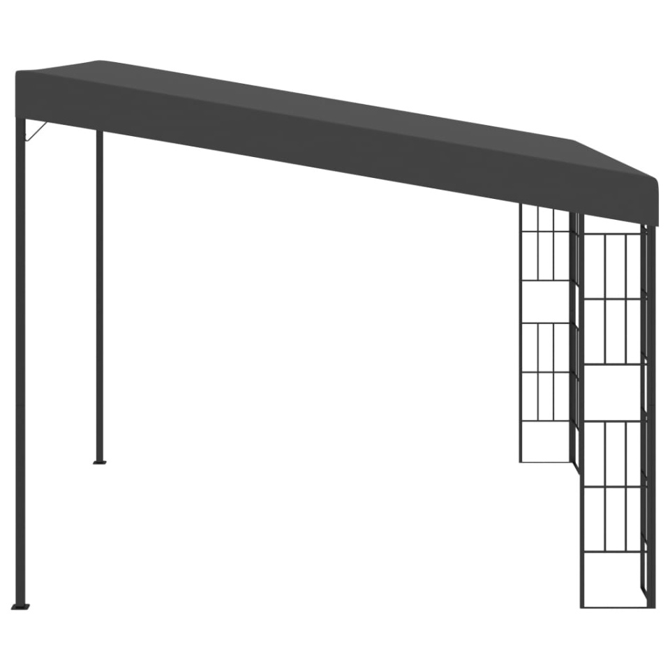 Pavilion de perete, antracit, 3 x 3 m, material textil - 2 | YEO