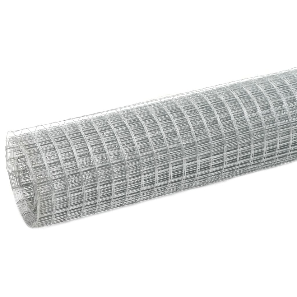 Plasă de sârmă găini, argintiu, 25 x 1,5 m, oțel galvanizat - 1 | YEO