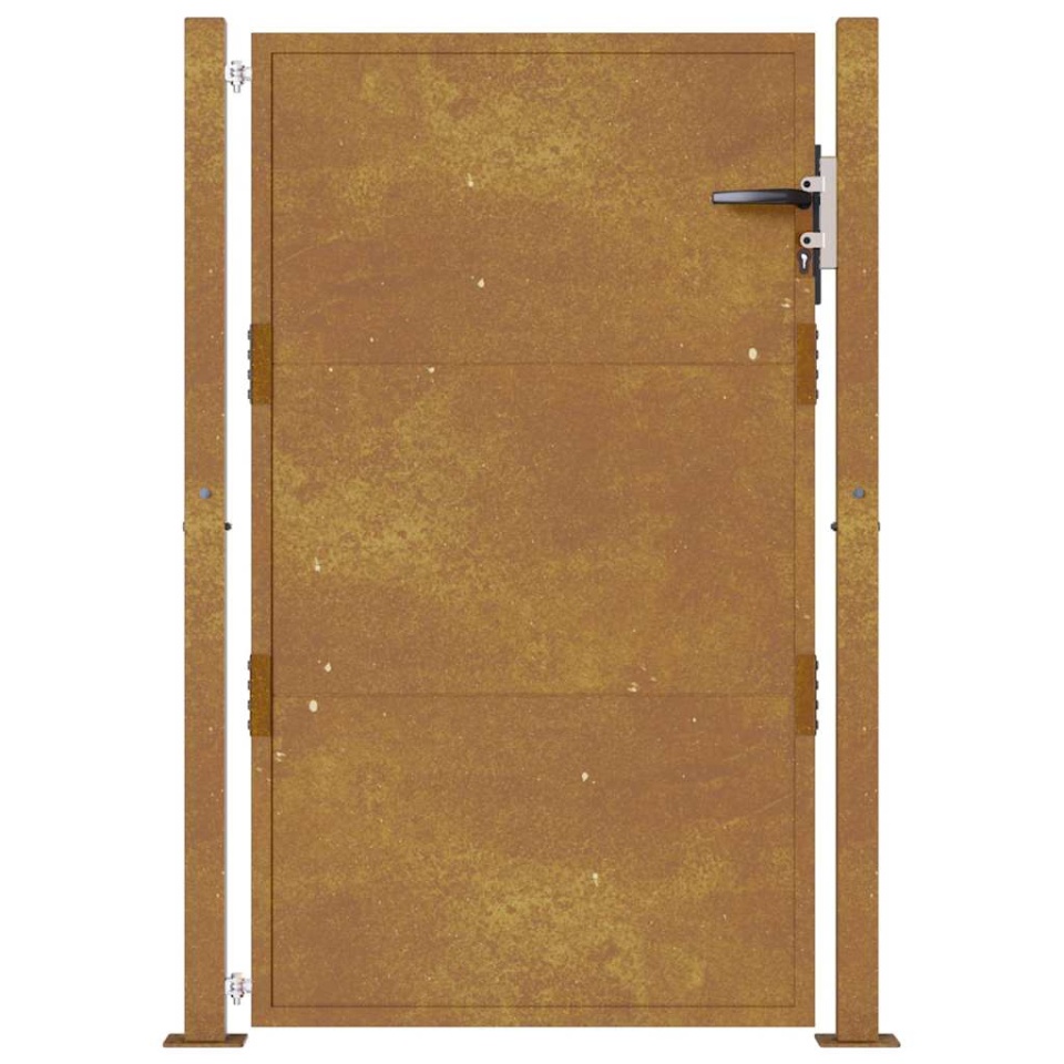 Poartă pentru grădină, 105x155 cm, oțel corten - 3 | YEO