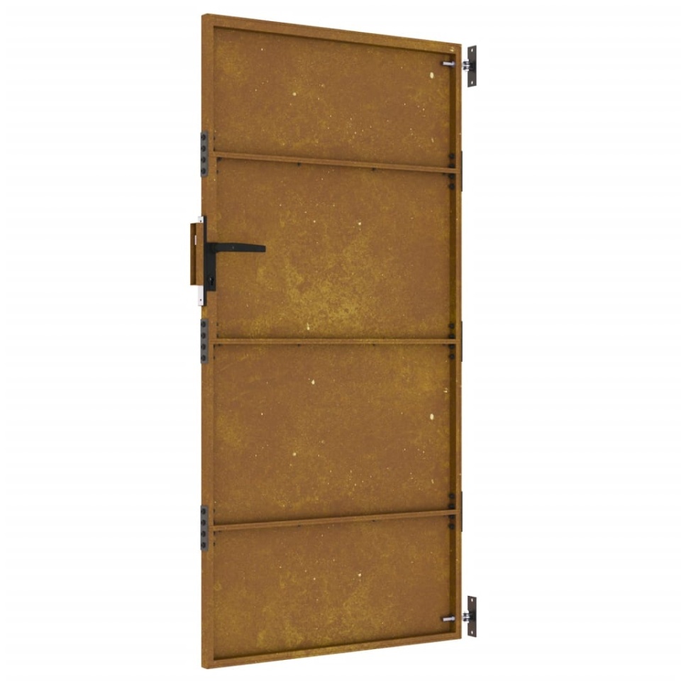 Poartă pentru grădină, 85x175 cm, oțel corten - 4 | YEO