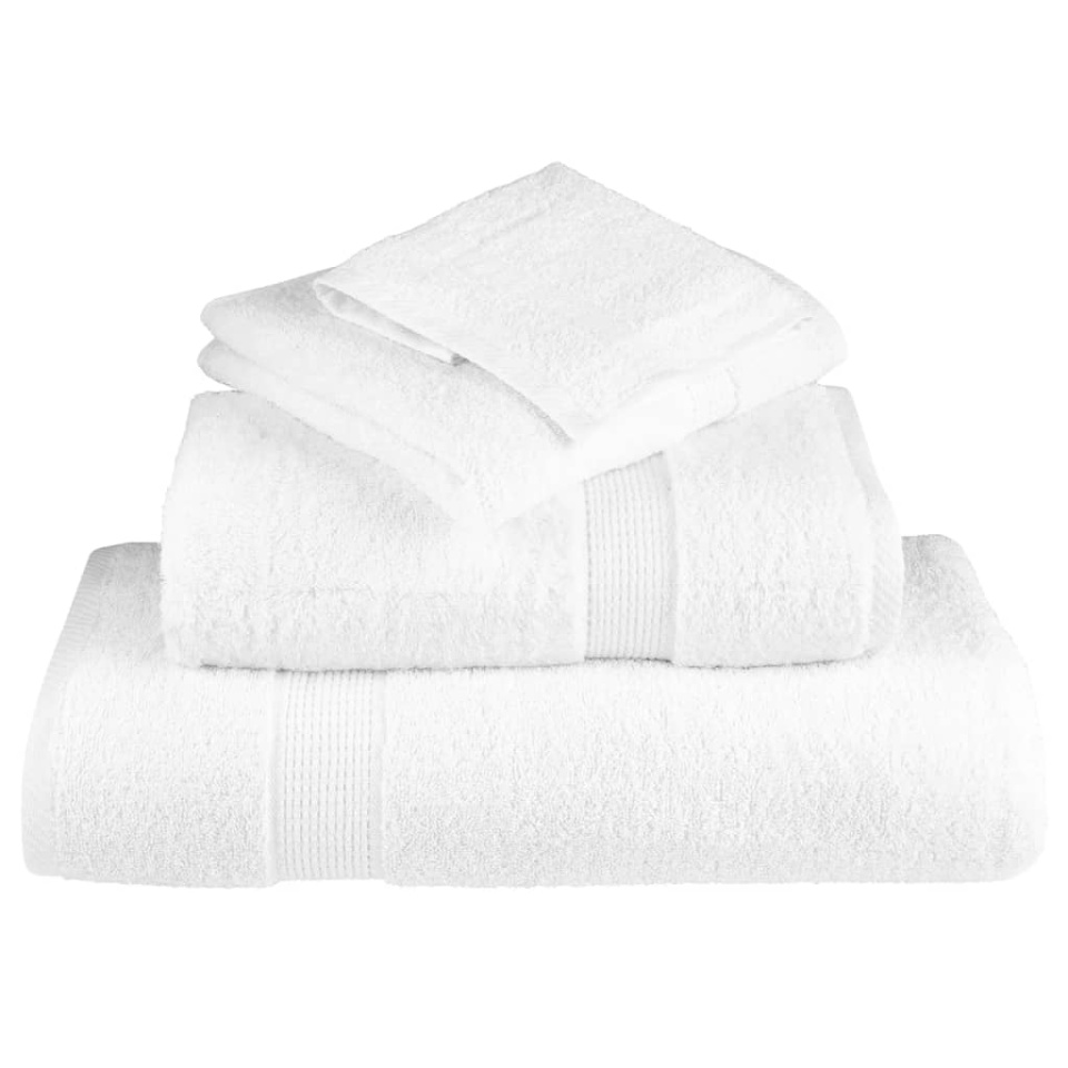 Prosoape de duș premium SOLUND 10 buc alb 70x140cm 600 gsm - 3 | YEO
