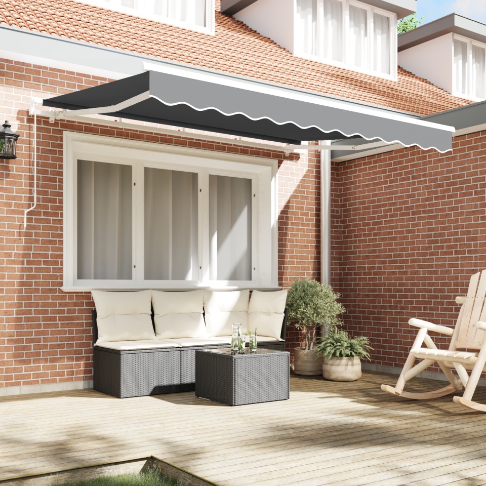 Rama de Copertină Retractabilă cu Operare Manuală 3x2 m Metal - 2 | YEO