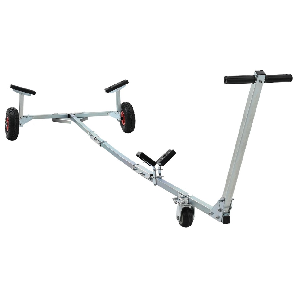 Remorcă pentru bărci cu 3 roți, pliată și ajustabilă, 160 kg, din oțel - 1 | YEO