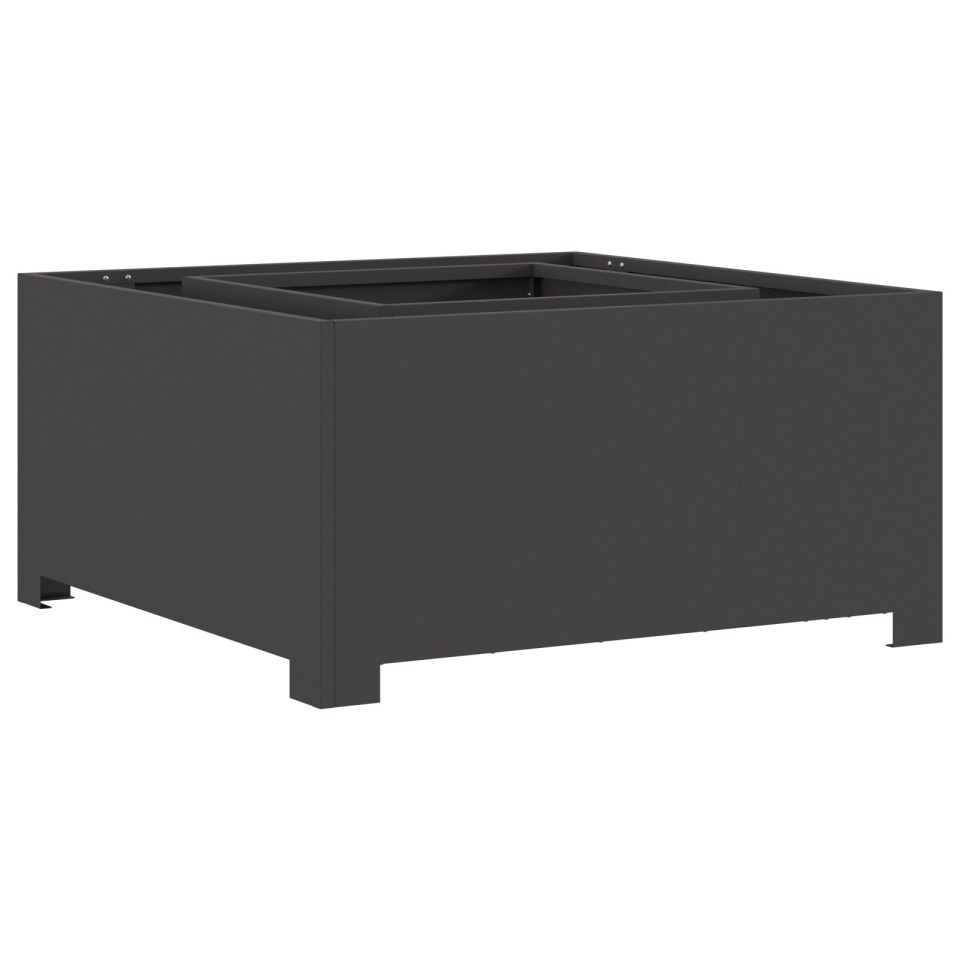 SavurațiXL Focar Pătrat Negru 80x80x40 cm Oțel - 1 | YEO