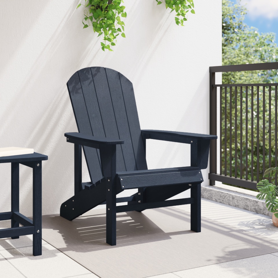 Scaun Adirondack Bleumarin 74x82x91 cm HDPE - 2 | YEO