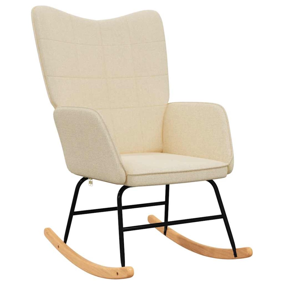 Scaun balansoar, crem, material textil - 1 | YEO