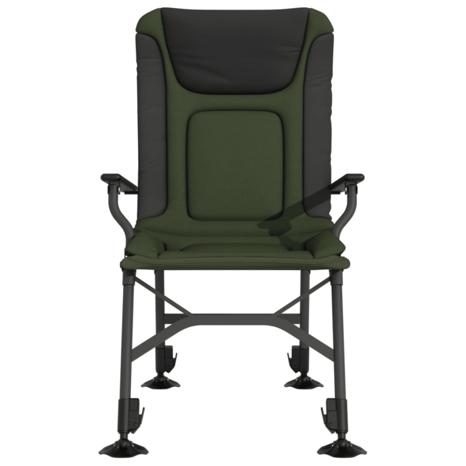 Scaun de pescuit cu cotieră, pliabil, verde - 2 | YEO