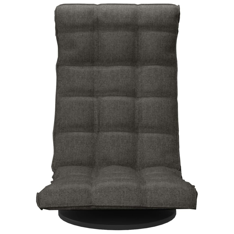 Scaun de podea pivotant, gri închis, material textil - 2 | YEO