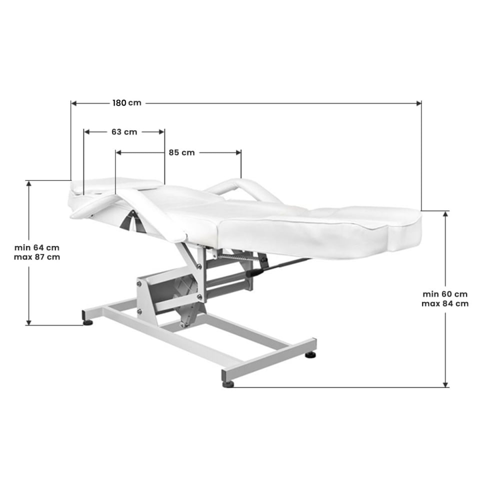 Scaun electric de frumusețe Motor Azzurro 673AS pedi 1 alb